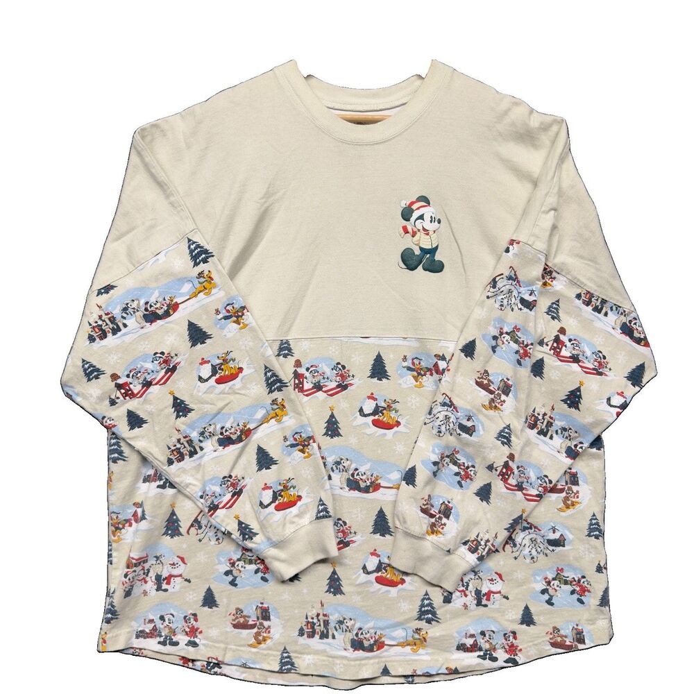 Walt Disney World Spirit Jersey Christmas Shirt Size XXL 2XL Mickey Mouse Winter
